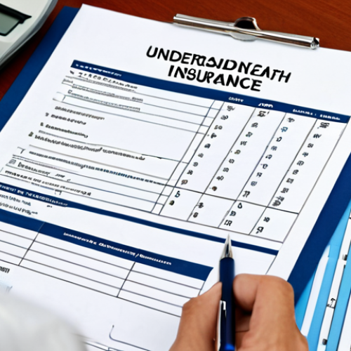 Home 9 **
"A Malaysian family-friendly scene: A person in a modest office attire is carefully reviewing an insurance policy document at a desk, highlighting key sections with a pen. Stack of medical bills and a calculator are subtly placed nearby. The background includes a calendar and a family photo. Text overlay: "Understanding Your Health Insurance Coverage for MRI". Safe for work, appropriate content, fully clothed, professional, perfect anatomy, correct proportions, natural pose, high quality."
**